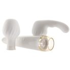 Satisfyer Double Wand-er - okos, akkus masszírozó vibrátor (fehér)