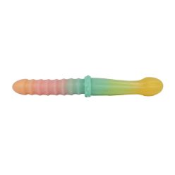 Double Playz - Double Dildo Rainbowy Kétvégű dildo
