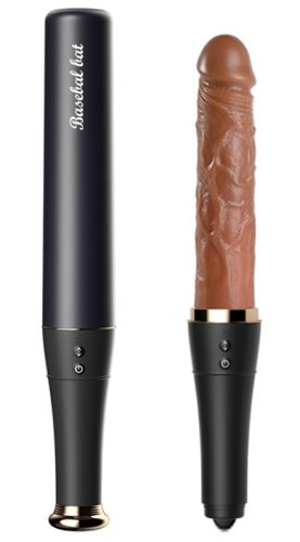 Anal Tech - Dildo Handle Vibrating and Reciprocating Baseball Bat Valósághű vibrátor