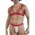 CandyMan - Izor Red G-string and Bra S/M tanga és felső