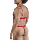 CandyMan - Izor Red G-string and Bra S/M tanga és felső