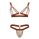 CandyMan - Izor Red G-string and Bra S/M tanga és felső