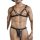 CandyMan - Izor Black G-string and Bra L/XL tanga és felső