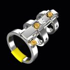 Chastity cage with Full Mechanic rod  Farokketrec