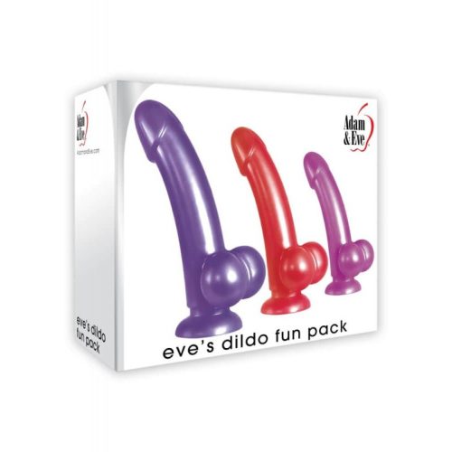 Adam & Eve Eve's Dildo Fun Pack Tapadókorongos dildo készlet