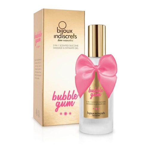 Bijoux Indiscrets BUBBLEGUM 2 in 1 Silicone Massage & Intimate gel  masszázsolaj