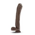 Blush Dr.Skin Mr.Ed 13 inch Dildo Chocolate Tapadókorongos dildó