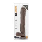 Blush Dr.Skin Mr.Ed 13 inch Dildo Chocolate Tapadókorongos dildó