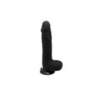 Charmly Realistic Dildo black Tapadókorongos dildó