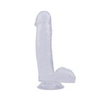 7.0 Inch Dildo-Clear Tapadókorongos dildo