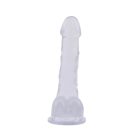 7.7 Inch Dildo-Clear Tapadókorongos dildó