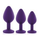 Rianne S Soiree - Booty Plug Original Set 3x Purple análdugó készlet