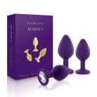 Rianne S Soiree - Booty Plug Original Set 3x Purple análdugó készlet