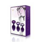 Rianne S Soiree - Booty Plug Original Set 3x Purple análdugó készlet