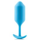 B-vibe Snug Plug 3 teal  - dupla golyós anál dildó