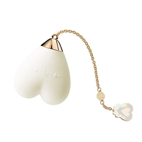 Zalo -  Baby Heart white - akkus, vízálló luxus csikló vibrátor