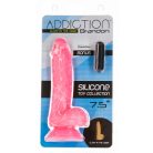 Naked Addiction - Brandon Dong 7.5 Inch pink Tapadókorongos dildó