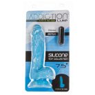 Naked Addiction - Luke Dong 7.5 Inch blue Glow tapadókorongos dildó