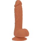 Naked Addiction - Steven Dong 7.5 Inch Caramel Tapadókorongos dildó