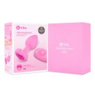  B-Vibe - Vibating Heart Butt Plug S/M Pink vibrációs análdugó