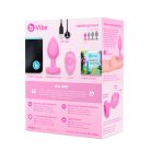  B-Vibe - Vibating Heart Butt Plug S/M Pink vibrációs análdugó