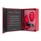 B-Vibe - Vibating Heart Butt Plug M/L  Red vibrációs análdugó