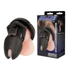 Blueline - Silicone Chastity Cage Black Farokketrec