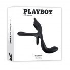 Playboy Pleasure The 3 Way Black  Vibrációs péniszgyűrű