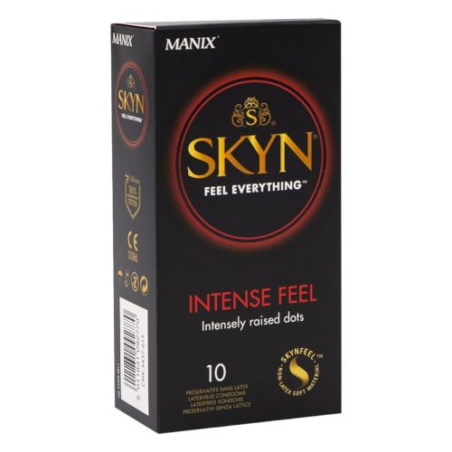 Skyn Intense - latexmentes, gyöngyös óvszer (10db)