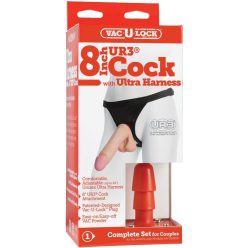   Doc Johnson Vac-U-Lock - Complete Set 8 inch felcsatolható dildó