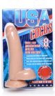 USA Cocks 8 Inch Ultra Real Dual Layer Tapadókorongos dildó