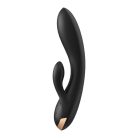 Satisfyer Double Flex Black OKOS, DUPLA NYUSZIS VIBRÁTOR