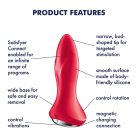 Satisfyer Rotator Plug 1 - akkus, gyöngyös anál vibrátor 