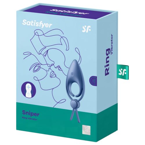 Satisfyer Sniper - akkus, vibrációs péniszgyűrű 