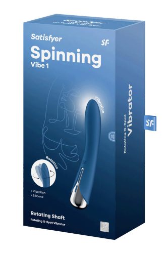 Satisfyer Spinning Vibe 1 Blue - forgó fejes vibrátor
