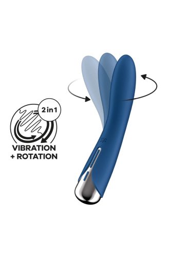 Satisfyer Spinning Vibe 1 Blue - forgó fejes vibrátor
