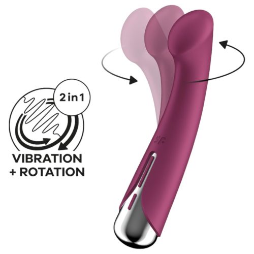 Satisfyer Spinning G-Spot 1rRed forgó fejes G-pont vibrátor 