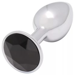 Sunfo - fém anál plug fekete kővel