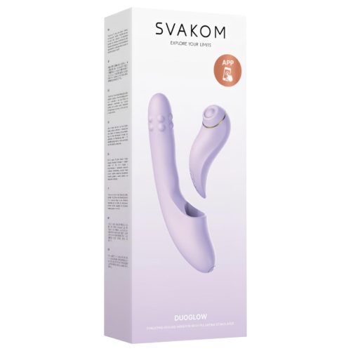 Svakom DuoGlow - App-vezérelt G-pont és csiklóizgató vibrátor (lila)
