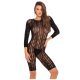 Rene Rofe Lingerie - Exotic Geometry Bodystocking Black M/L body