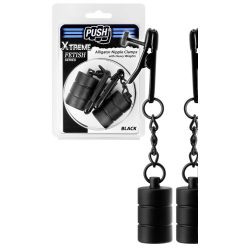   Push Xtreme Fetish - Alligator Nipple Clamps Heavy - Black mellcsipesz