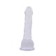 7.7 Inch Dildo-Clear Tapadókorongos dildó