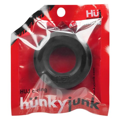 Hünkyjunk Cockring Single Black Tar Péniszgyűrű