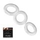 Oxballs Willy Cock Ring 3-Pack - Clear péniszgyűrű