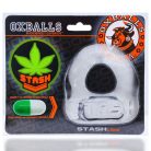 Oxballs Stash Cockring + Capsule Insert - Clear Vibrációs péniszgyűrű