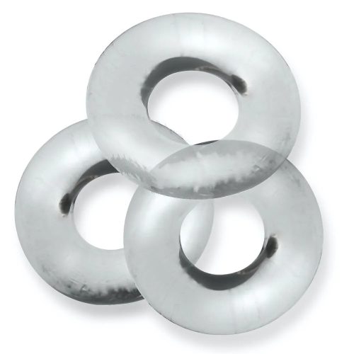 Oxballs Fat Willy Cockring 3-Pack - Clear péniszgyűrű