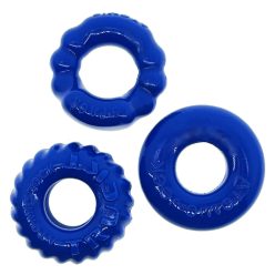   Oxballs - Bonemaker 3-Pack Cockring Kit - Pool Blue  péniszgyűrű