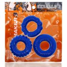 Oxballs - Bonemaker 3-Pack Cockring Kit - Pool Blue  péniszgyűrű
