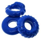 Oxballs - Bonemaker 3-Pack Cockring Kit - Pool Blue  péniszgyűrű