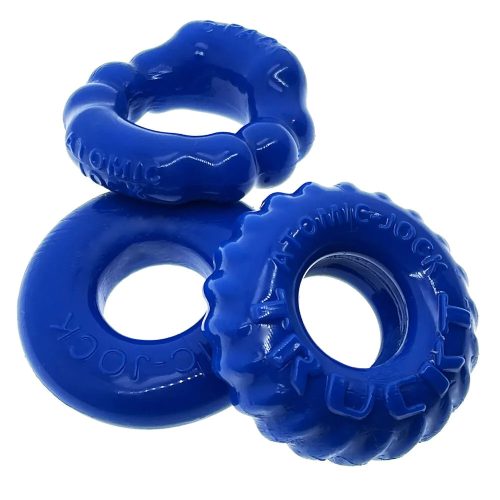 Oxballs - Bonemaker 3-Pack Cockring Kit - Pool Blue  péniszgyűrű